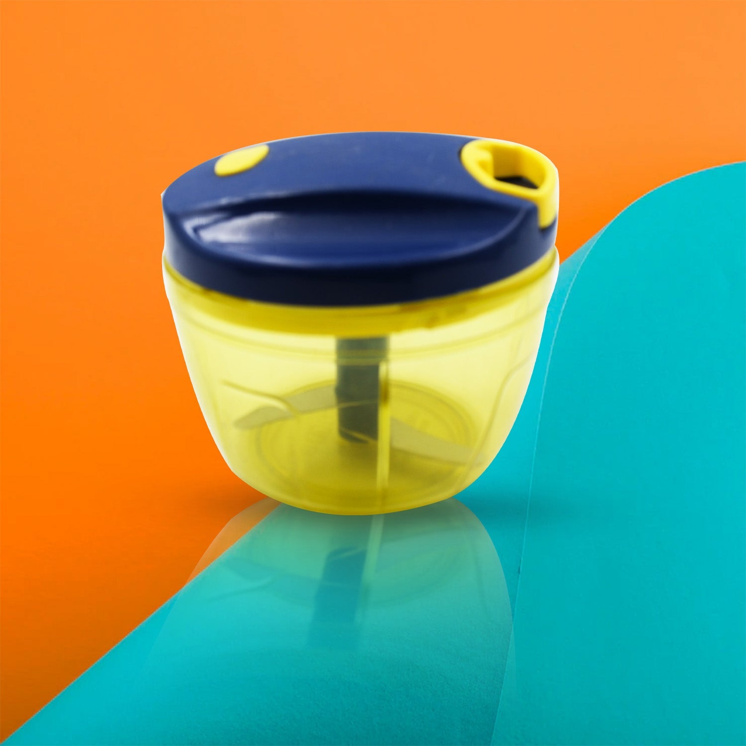2283 Mix Color Manual Mini Small Plastic Food Chopper Handy Mini Plastic Vegetable Chopper Cutter, Onion Chopper Vegetables for Kitchen Accessories with 3 Blades (375 ml) (Mix 1 Pc) 2283 Mix Color Manual Mini Small Plastic Food Chopper Handy Mini Plastic Vegetable Chopper Cutter, Onion Chopper Vegetables for Kitchen Accessories with 3 Blades (375 ml) (Mix 1 Pc)